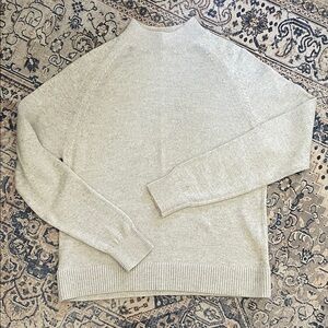 EVERLANE Light Gray Mockneck Sweater